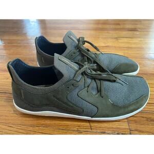 EUC Vivobarefoot Primus Asana II Leather Barefoot Shoes Green Mens 14/ 48 EUR